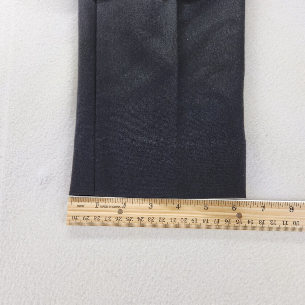 Maria Luisa Biella Collezioni Women Luxury Pants 46 Wool Black Italy US 10 - Picture 7 of 12